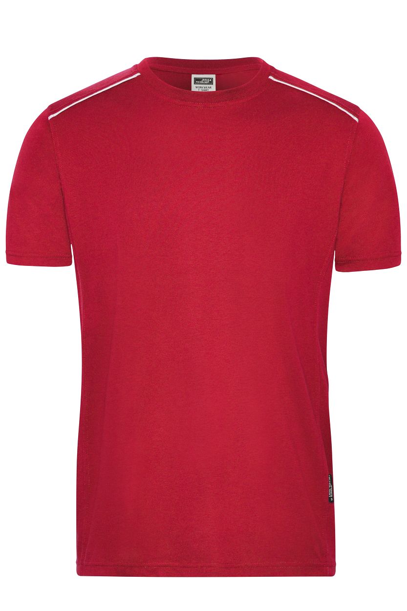 Men's Workwear T-Shirt - SOLID - OCS Blended "JN890" in Red, Größe 6XL - Daiber