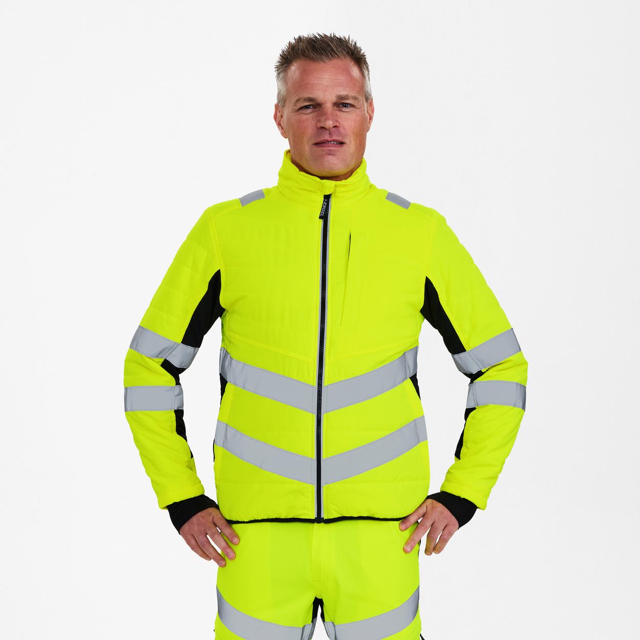 ENGEL Safety Stepp-Jacke in Gelb/Schwarz, Größe XS