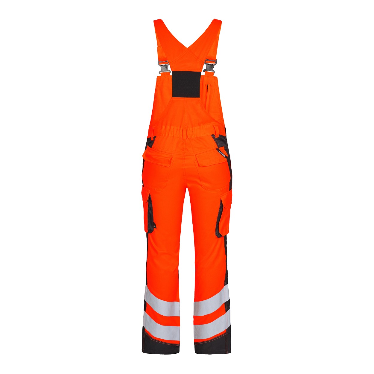 ENGEL Safety Light Damen Latzhose in Orange/Anthrazit Grau, Größe 48