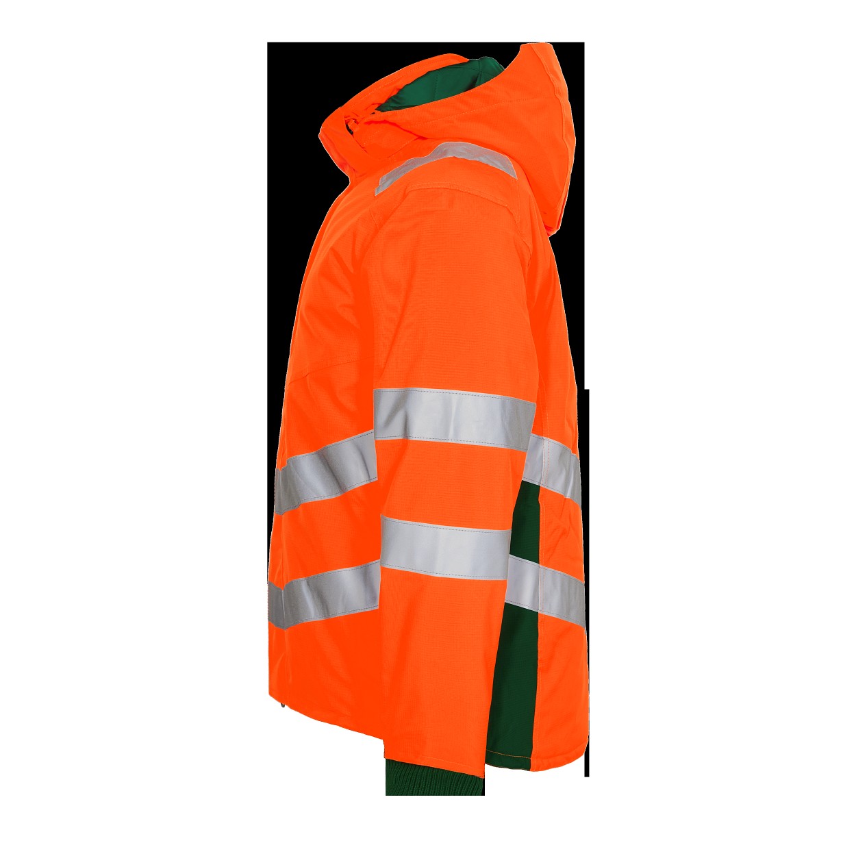 ENGEL Safety Winterjacke in Orange/Grün, Größe XS