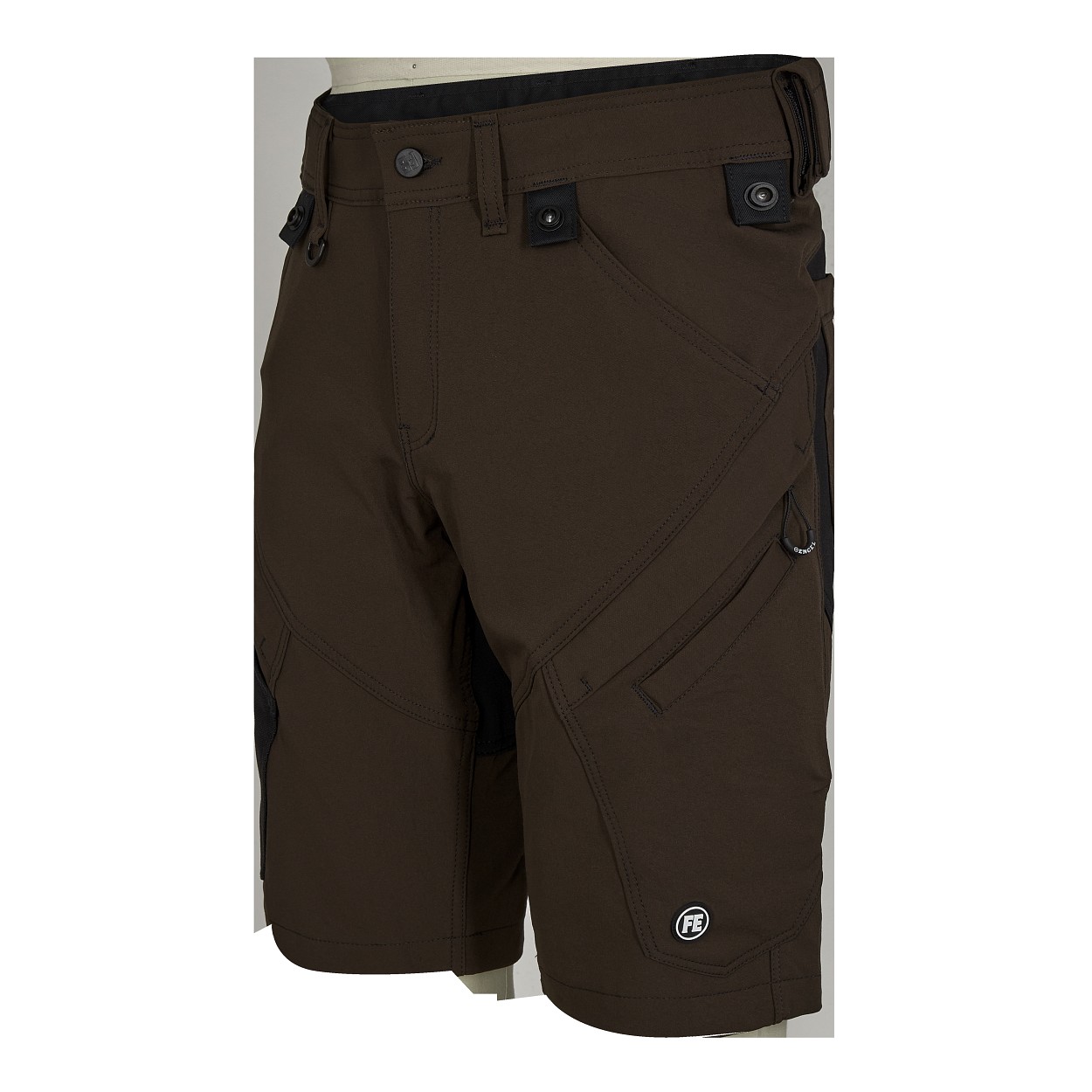 ENGEL X-treme Arbeitsshorts mit 4-Wege-Stretch in Mokkabraun, Größe 54