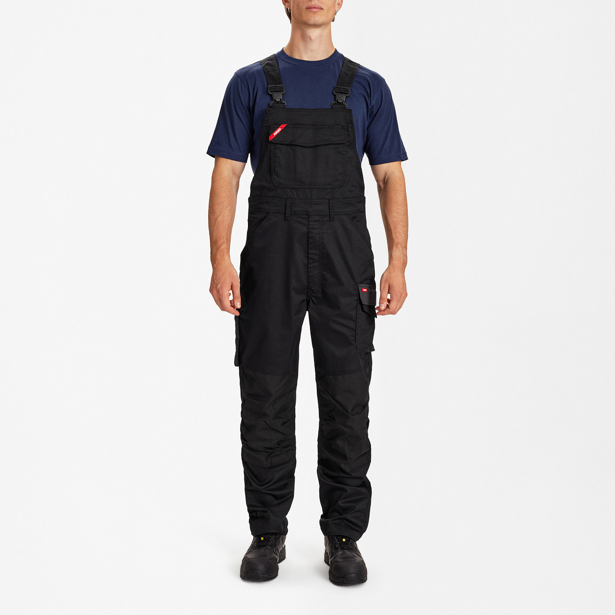 ENGEL Galaxy Latzhose mit Stretch in Schwarz/Anthrazit Grau, Größe 106