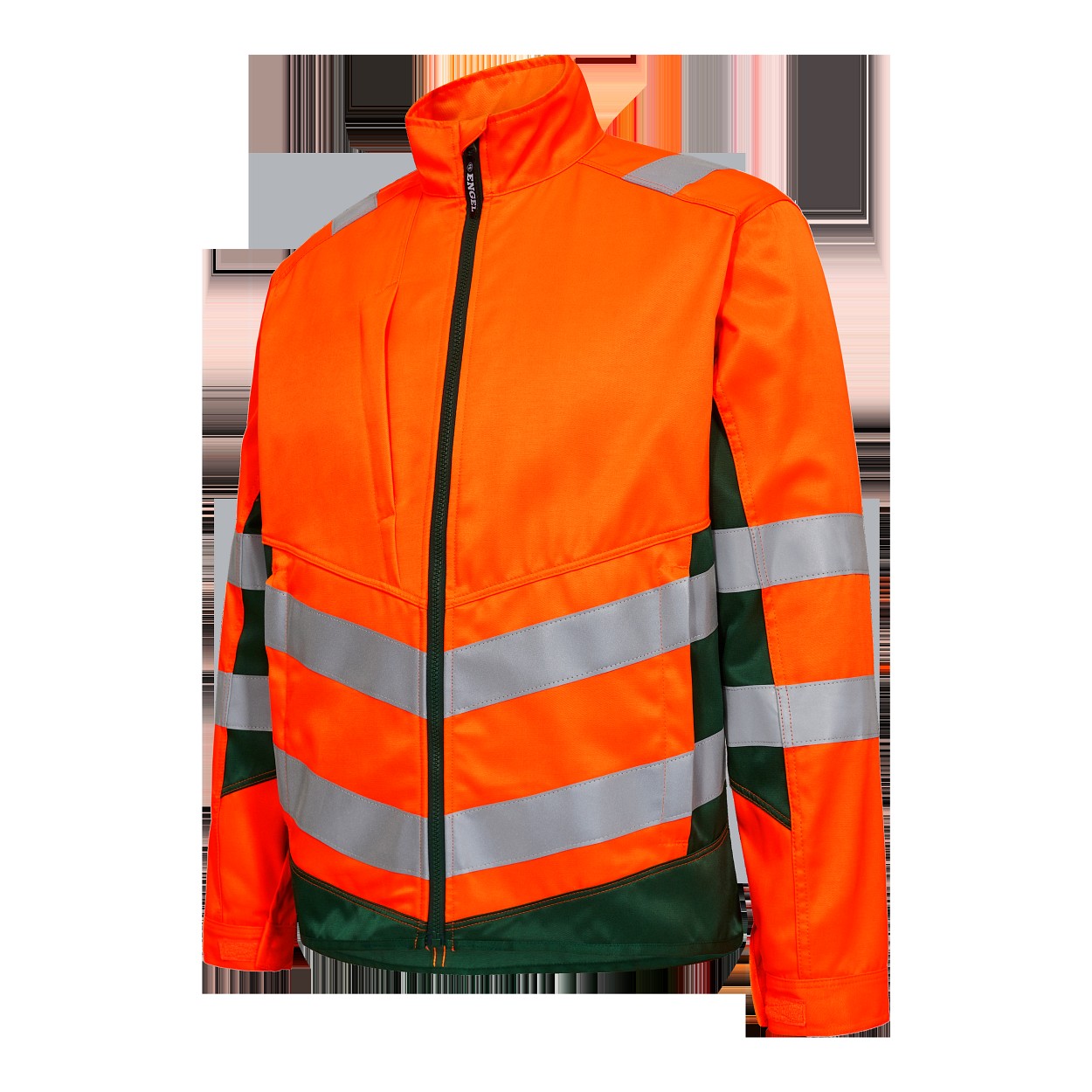 ENGEL Safety Light Arbeitsjacke in Orange/Grün, Größe XS