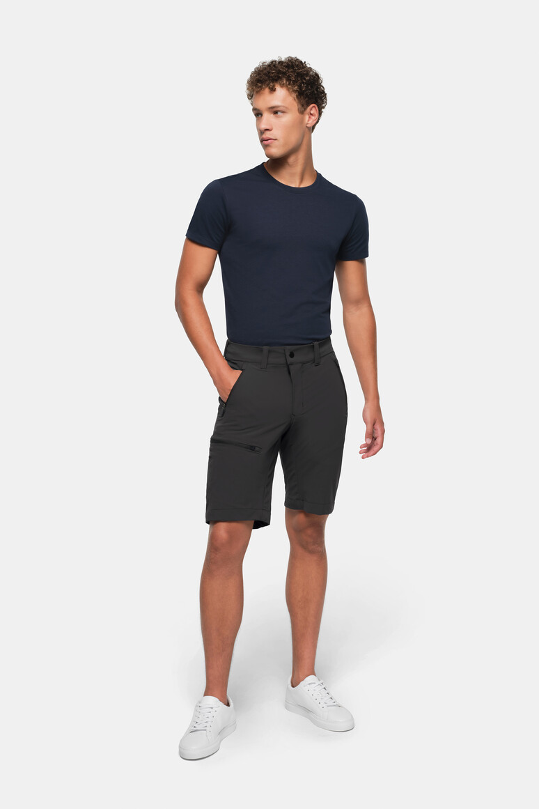 HAKRO 743 FUNKTIONSSHORTS X-STRETCH in Karbongrau, Größe 3XL