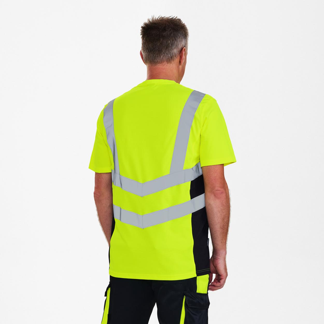 ENGEL Safety T-Shirt in Gelb/Schwarz, Größe XS