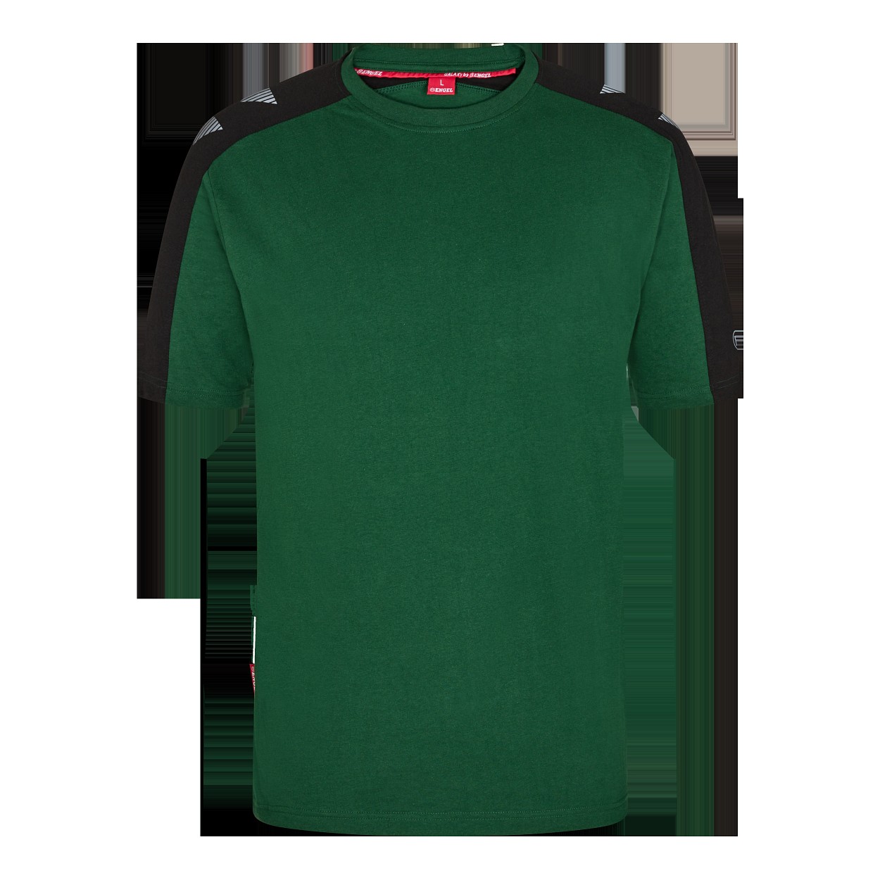 ENGEL Galaxy T-Shirt in Grün/Schwarz, Größe XS