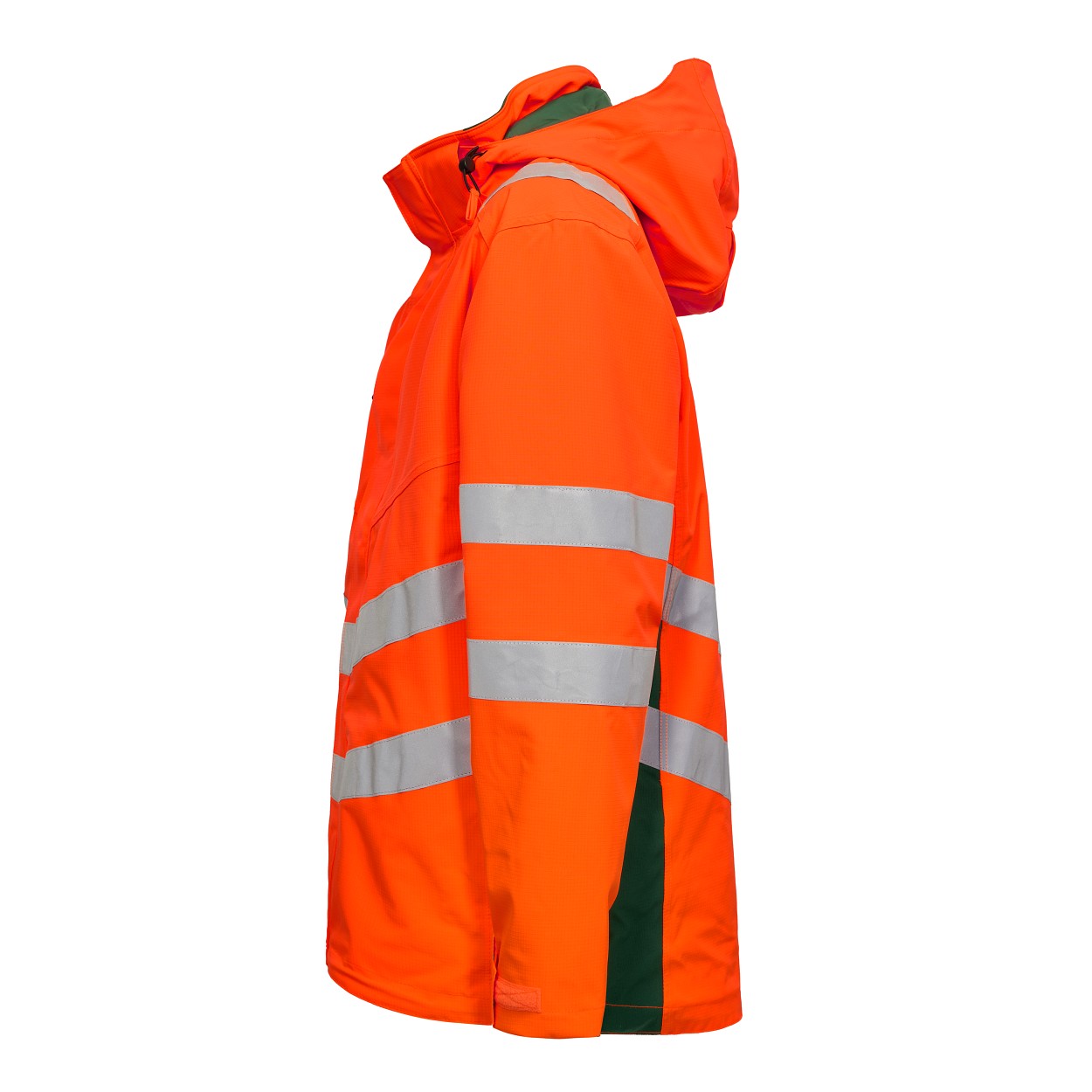 ENGEL Safety Shellparka in Orange/Grün, Größe XS