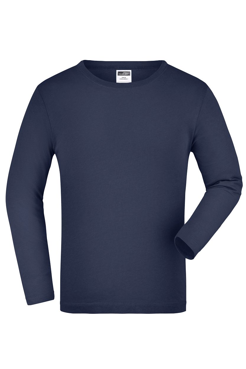 Junior Shirt Long-Sleeved Medium "JN913K" in Navy, Größe 2XL - Daiber