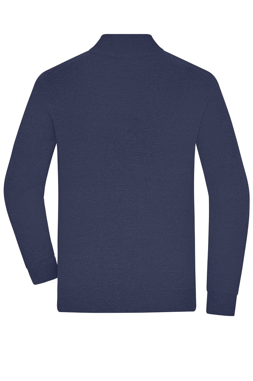 Men's Half-Zip Troyer "JN1324" in Navy, Größe 3XL - Daiber