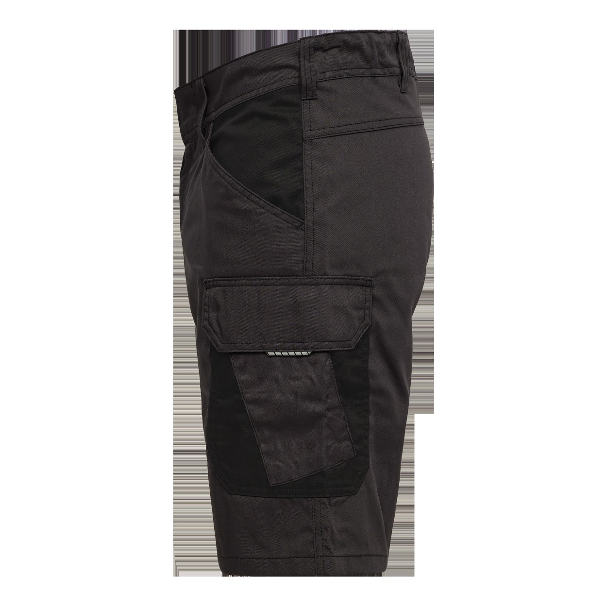 ENGEL Venture Arbeitsshorts mit verdeckte Knopfleiste in Anthrazitgrau/Schwarz, Größe 54