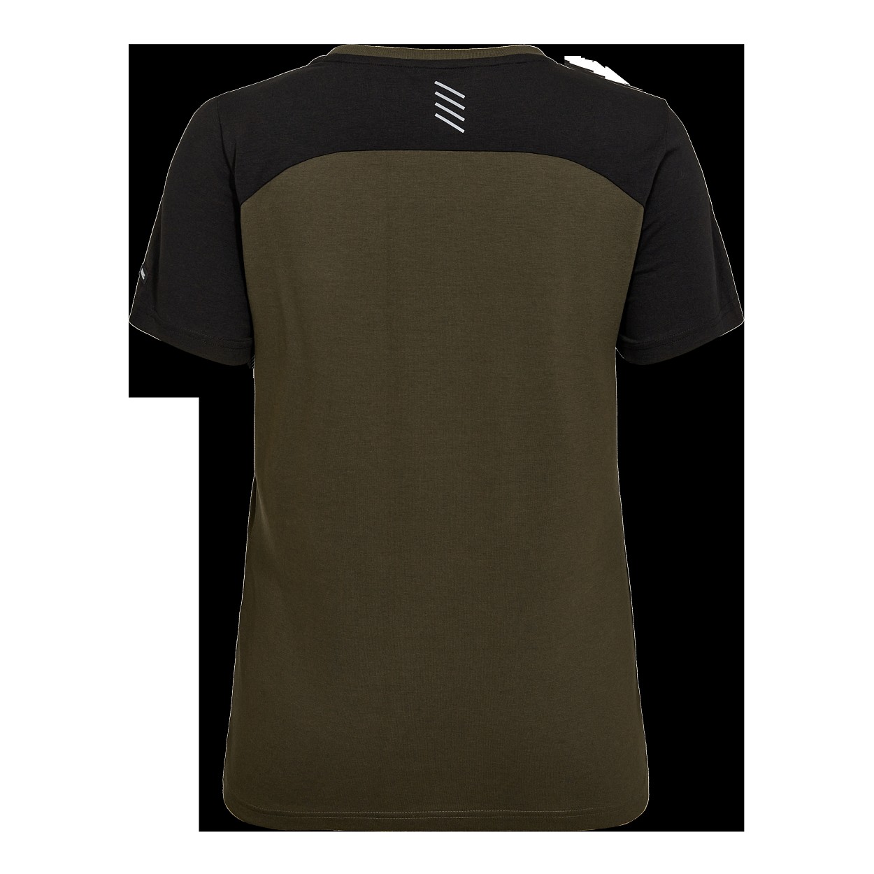 ENGEL Entire Damen T-Shirt in Forest Green/Schwarz, Größe XS