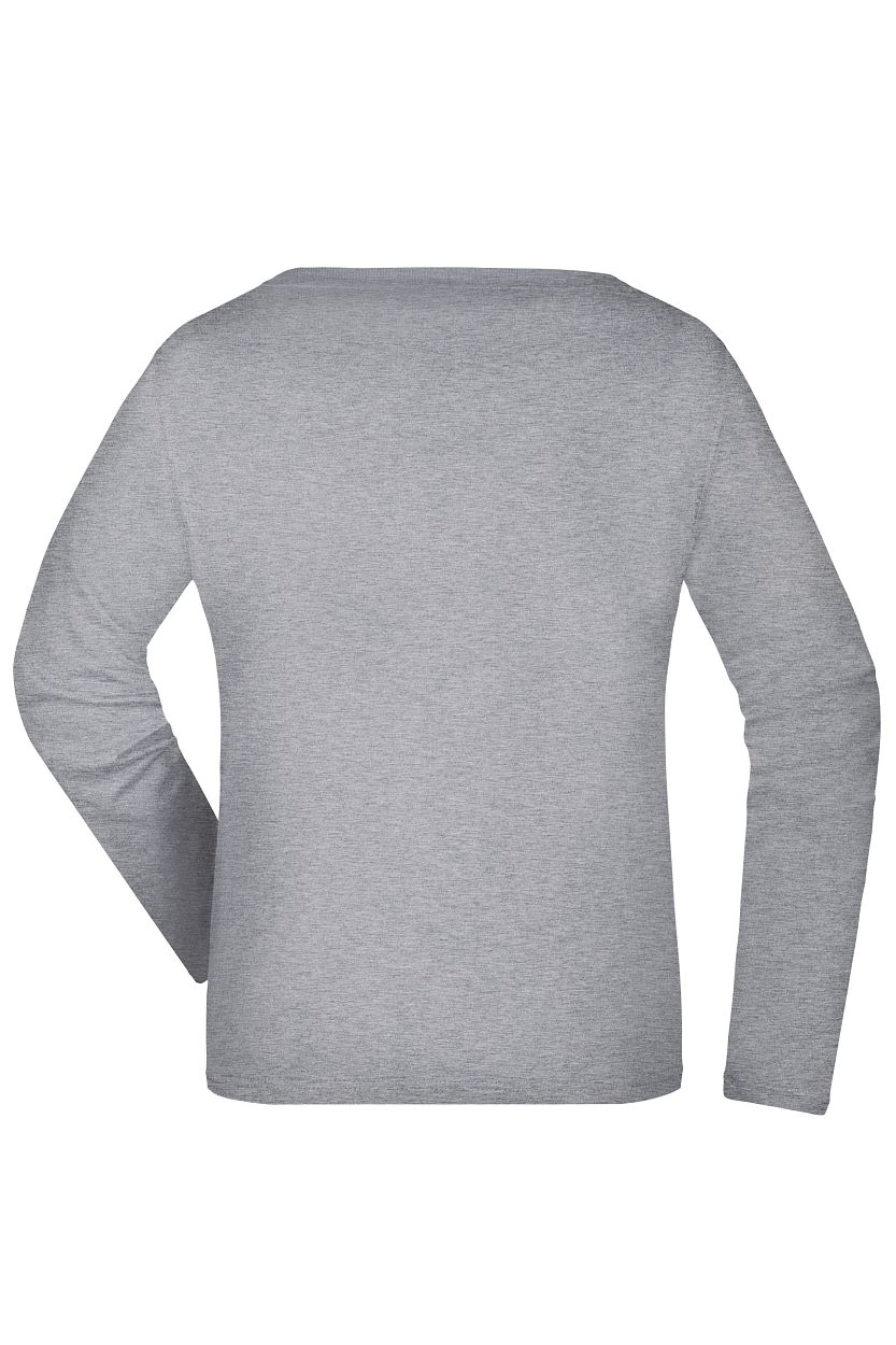 Ladies' Shirt Long-Sleeved Medium "JN903" in Grey-Heather, Größe 3XL - Daiber