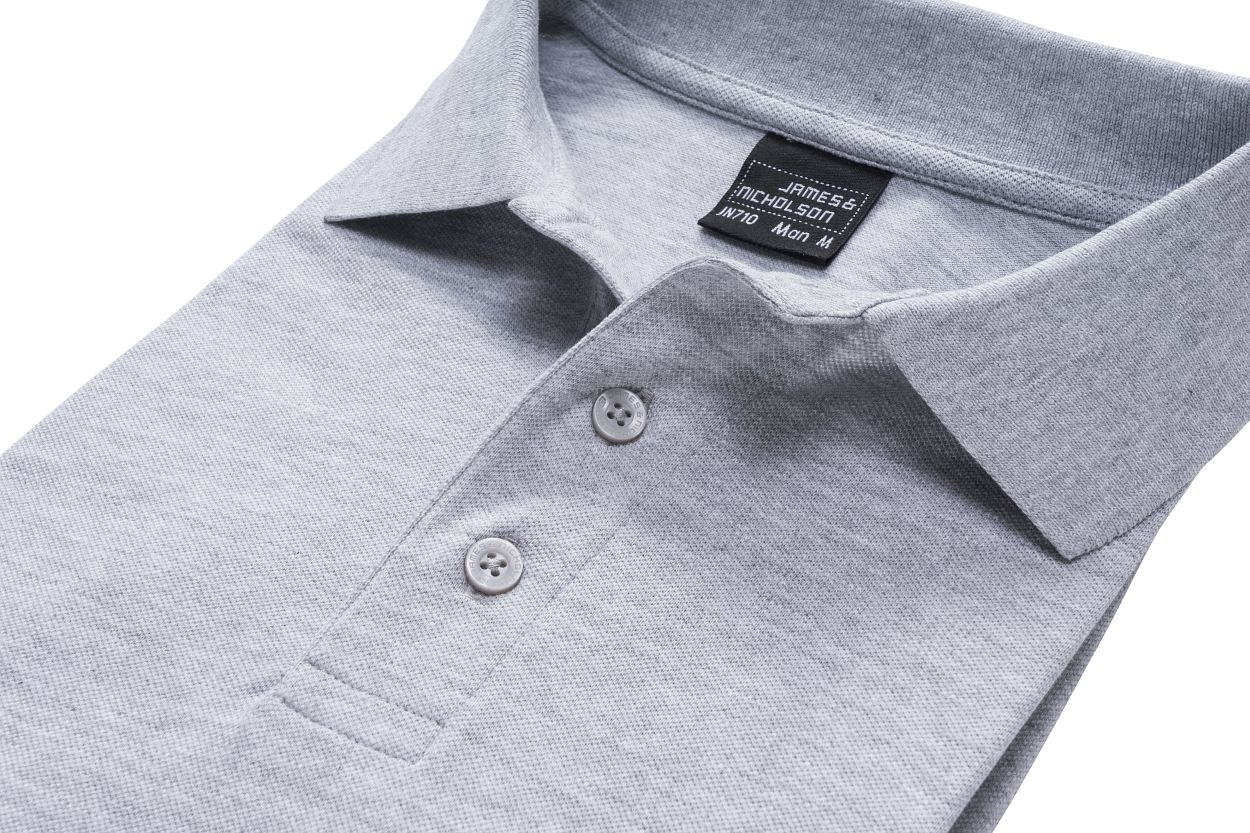 Men's Elastic Polo Piqué "JN710" in White, Größe 3XL - Daiber