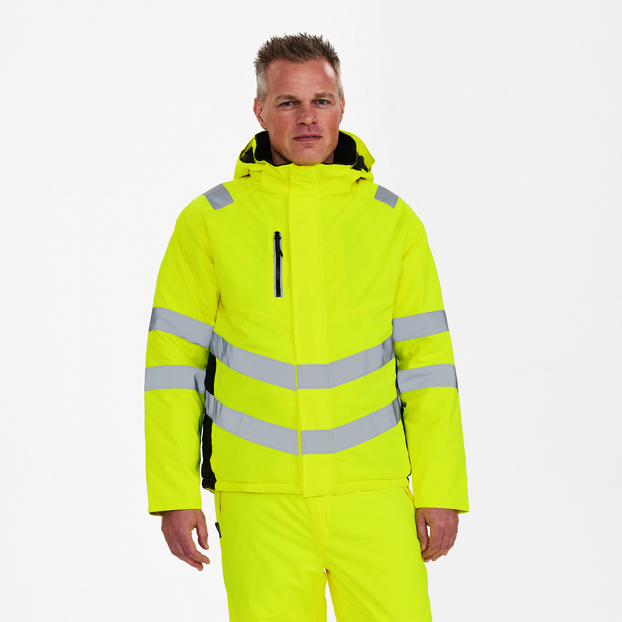 ENGEL Safety Winterjacke in Gelb/Schwarz, Größe XS