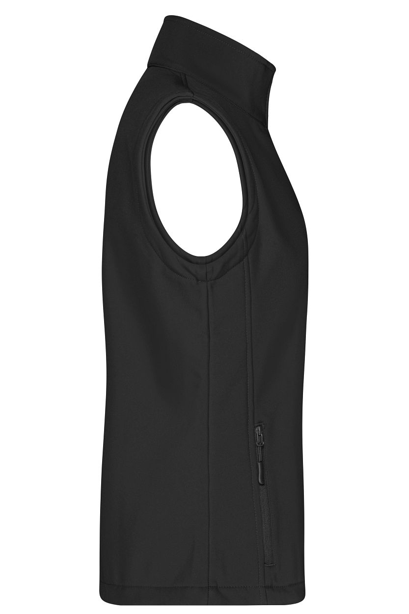 Ladies' Promo Softshell Vest "JN1127" in Black/Black, Größe 2XL - Daiber
