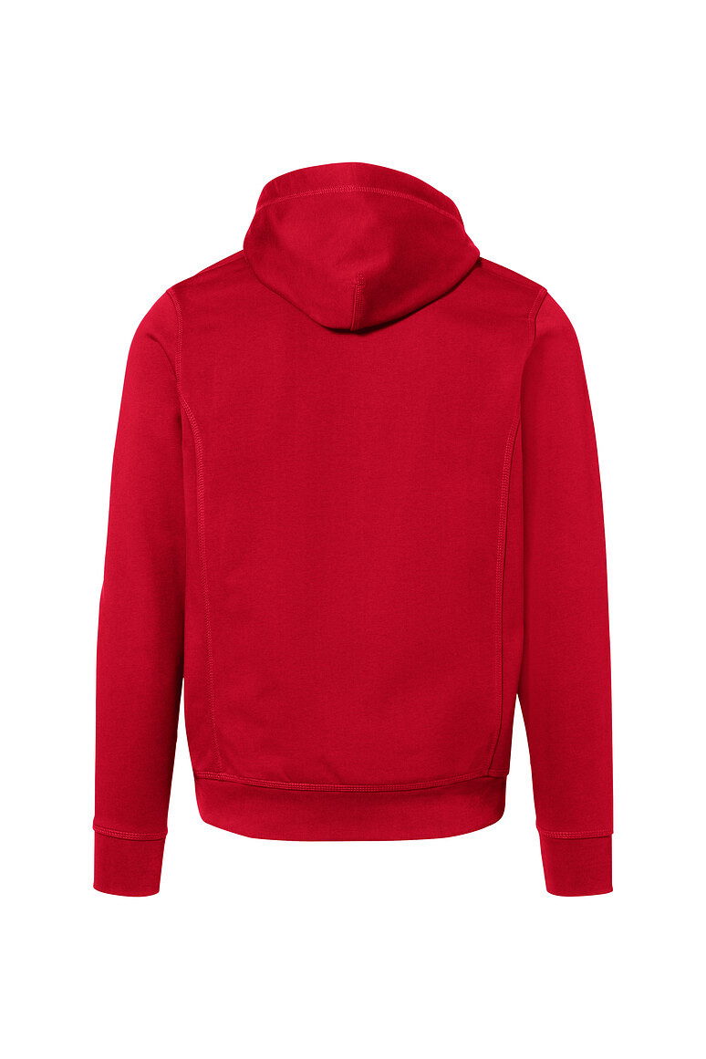 HAKRO 455 Kapuzenjacke Bonded ECO in rot/silber, Größe 3XL