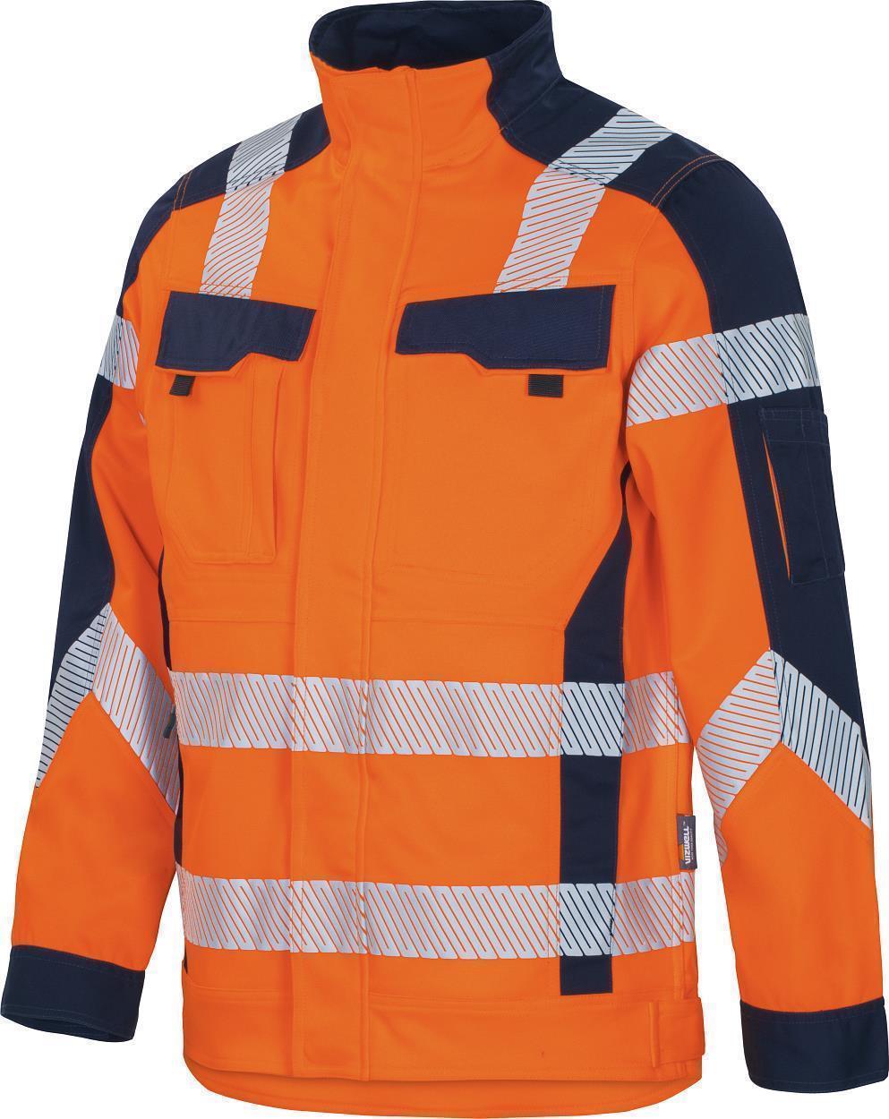 Jacke Flex-HiVis leuchtorange-marine in Gr. XXL von Vizwell