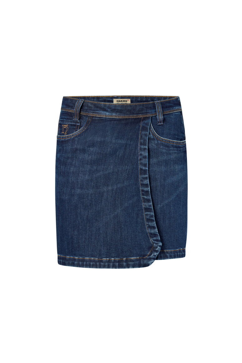 HAKRO 732 DAMEN 5-POCKET-JEANSSKORT X-STRETCH ECO in indigo, Größe 3XL