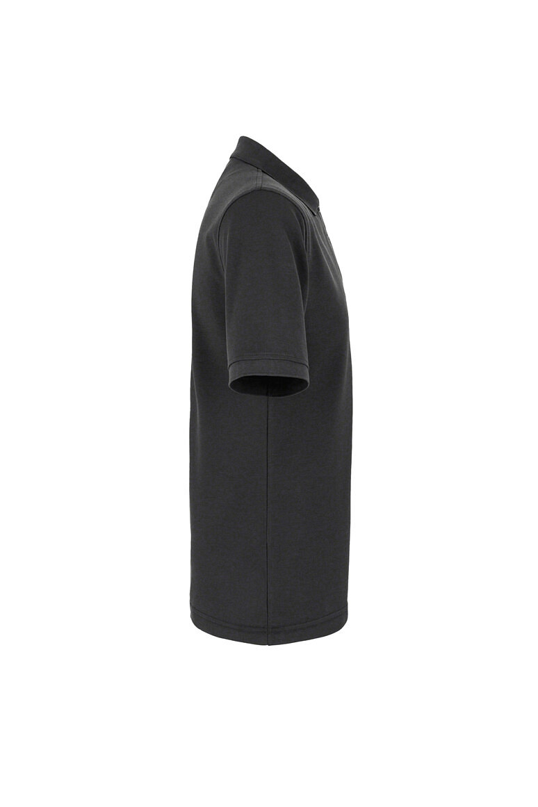 HAKRO 503 Label Free Poloshirt Heavy MIKRALINAR® ECO in karbongrau, Größe 6XL