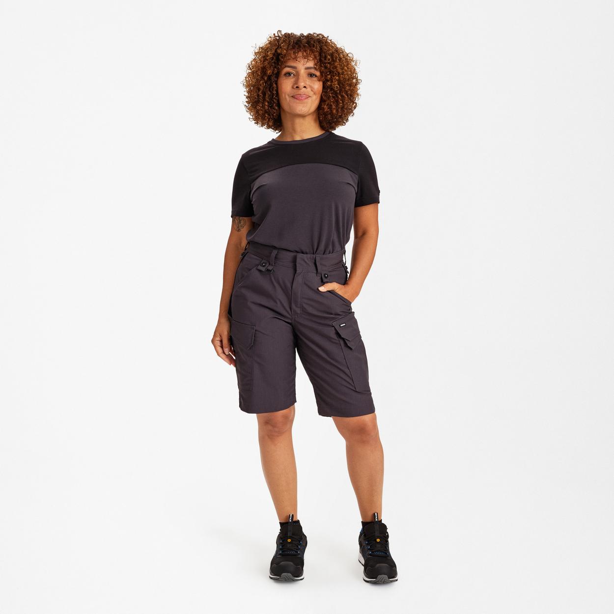 ENGEL Entire Damen Arbeitsshorts mit 2-Wege-Stretch in Anthrazit Grau, Größe 48