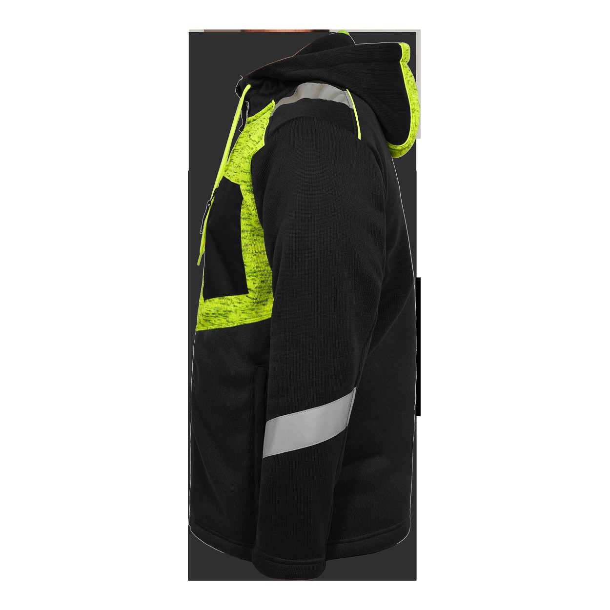 ENGEL Cargo Strickcardigan in Schwarz/Gelb, Größe 2XL