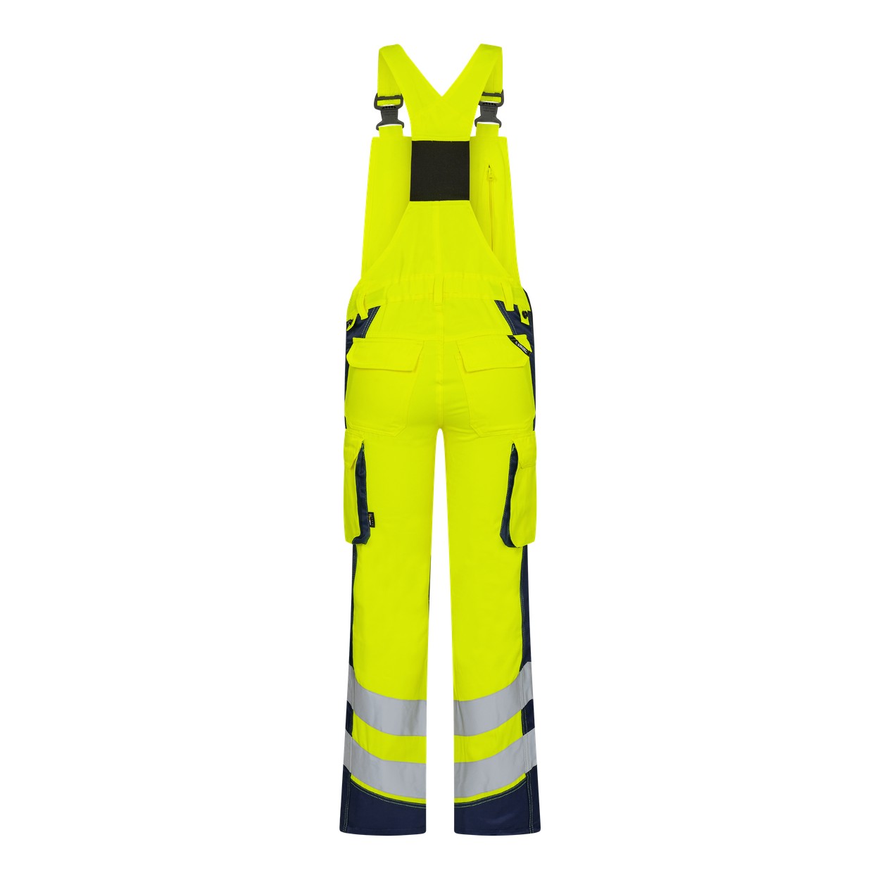 ENGEL Safety Light Damen Latzhose in Gelb/Blue Ink, Größe 48