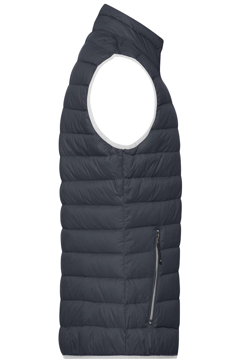 Men's Down Vest "JN1138" in Graphite/Silver, Größe 3XL - Daiber
