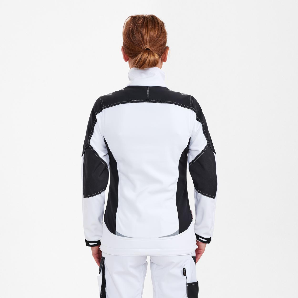 ENGEL Galaxy Damen Softshelljacke in Weiss/Anthrazit Grau, Größe XS