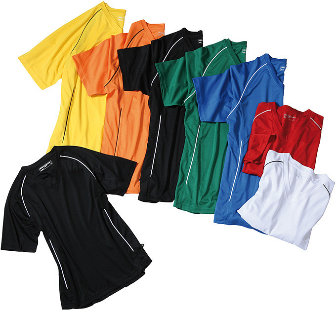 Team Shirt Junior "JN386K" in Yellow/Black, Größe 2XL - Daiber