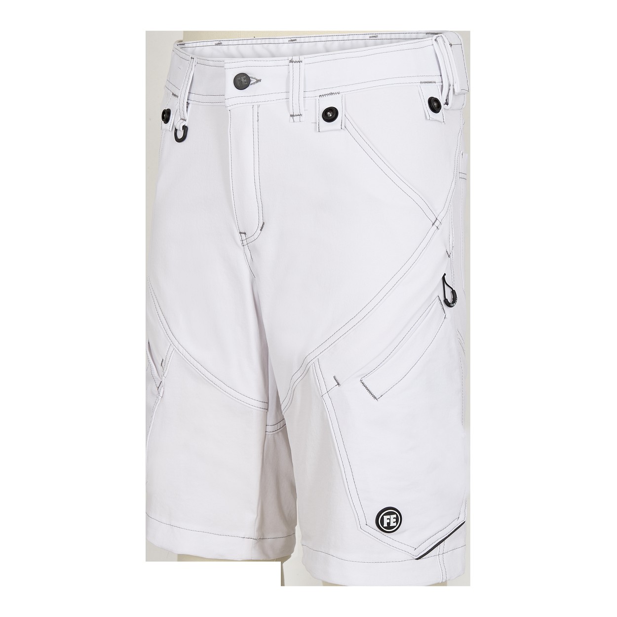 ENGEL X-treme Arbeitsshorts mit 4-Wege-Stretch in Weiss, Größe 54