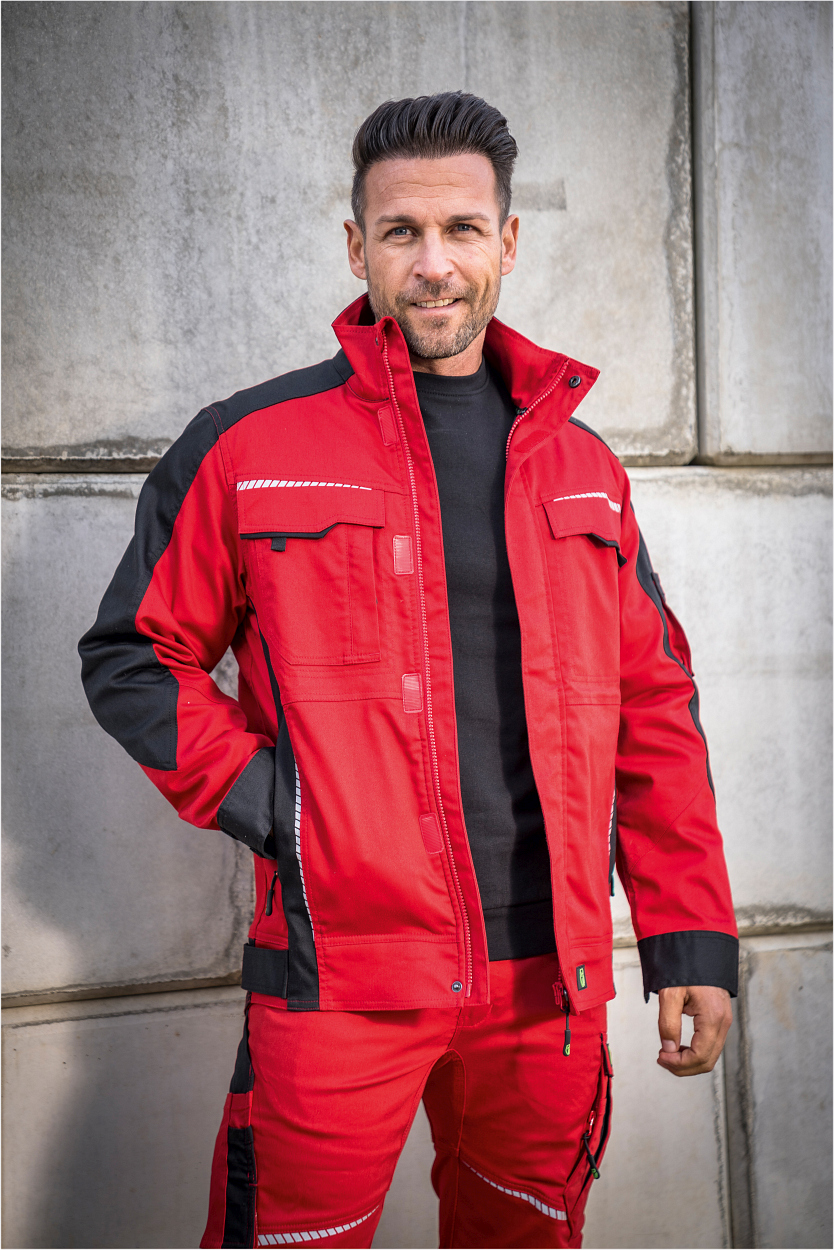Bundjacke Flex Line Rot/Schwarz FLEXJ, Gr. 2XL von Leibwächter