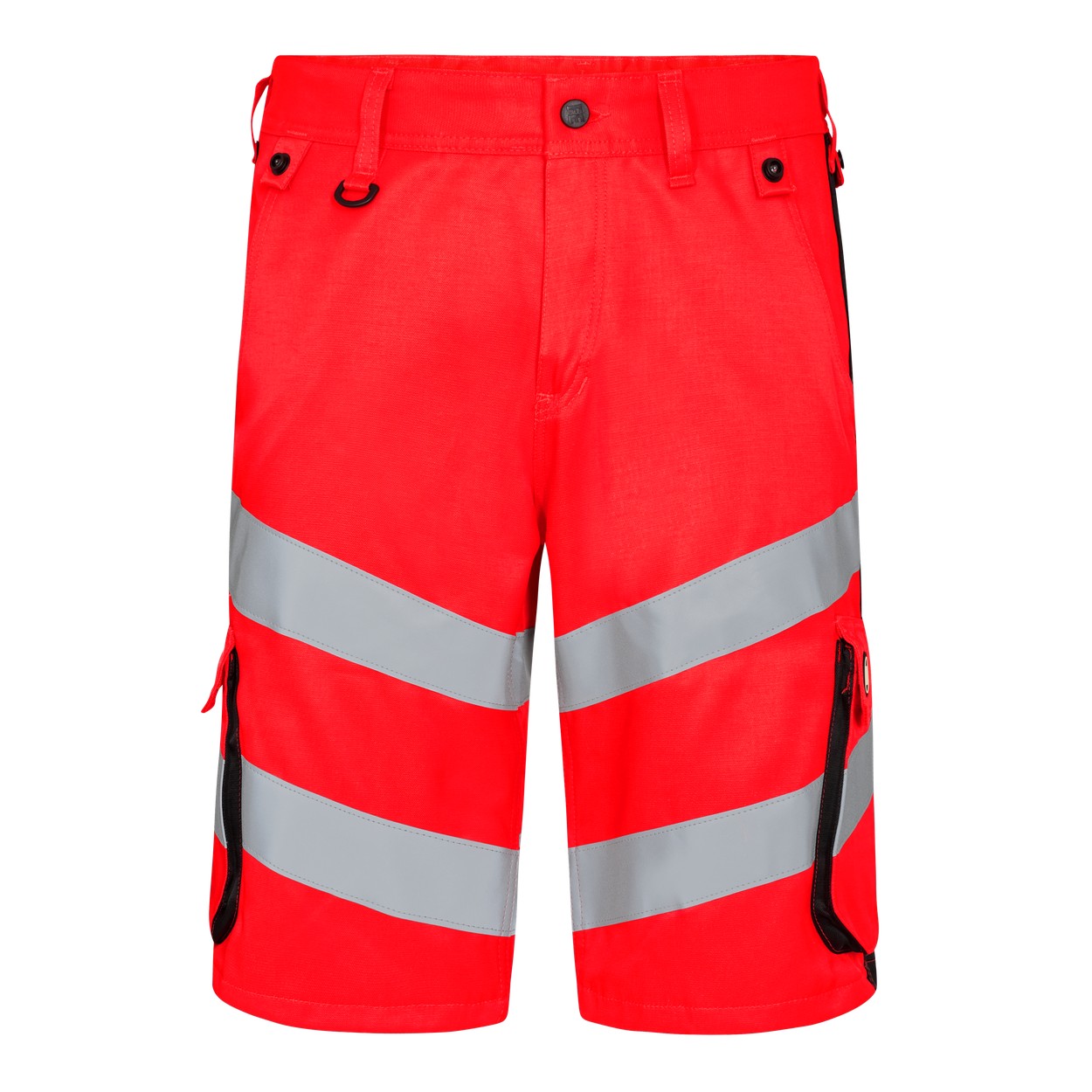 ENGEL Safety Light Arbeitsshorts in Rot/Schwarz, Größe 54