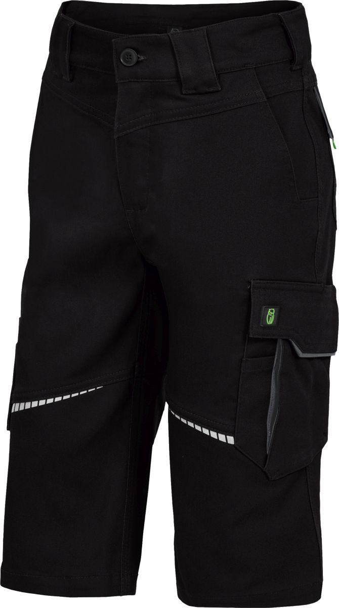 Kinder 3/4-Hose Flex Line Schwarz/Grau FLXKK, Gr. 158/ von Leibwächter