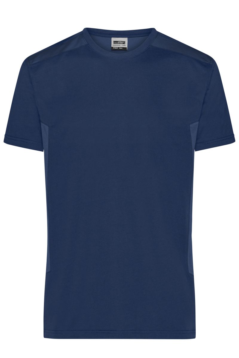 JN1824 Herren Workwear T-Shirt - STRONG - in Navy / Navy, Größe M von James & Nicholson