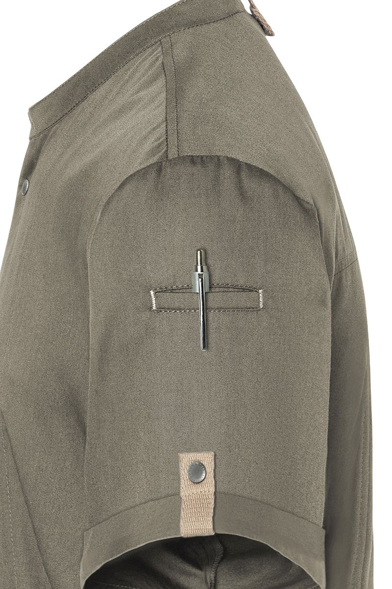 Kurzarm Kochjacke Green-Generation Größe 74 in Salbei von Karlowsky