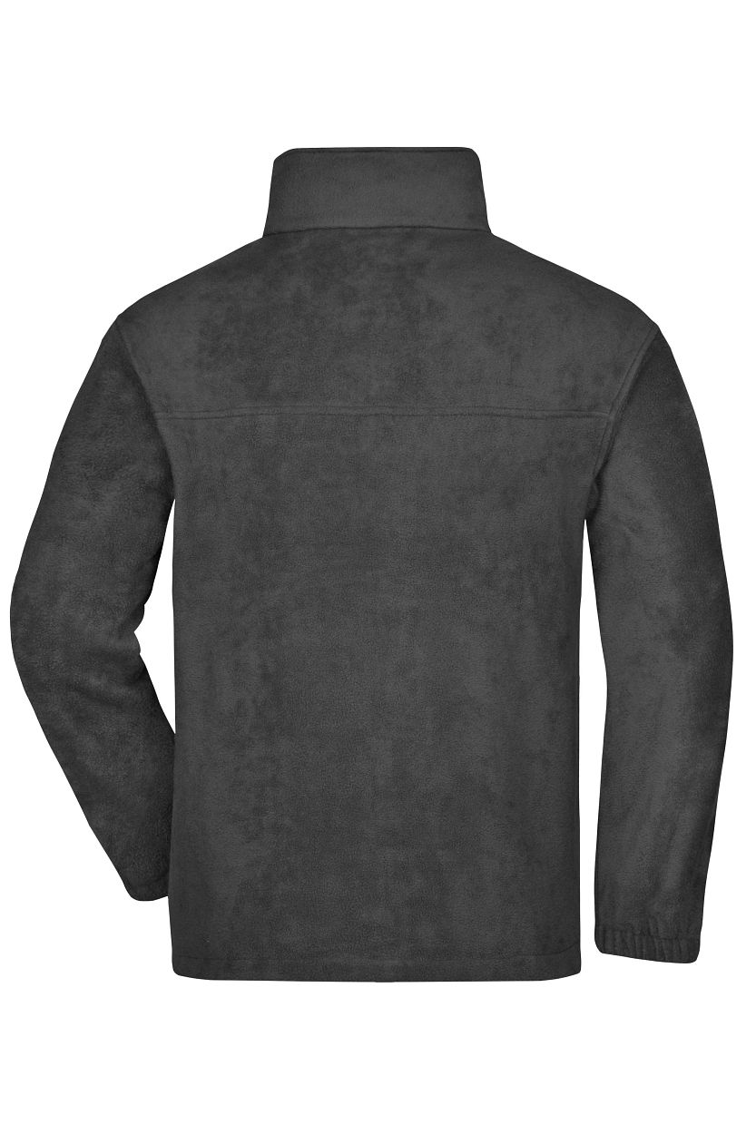 Full-Zip Fleece "JN044" in Dark-Grey, Größe 4XL - Daiber