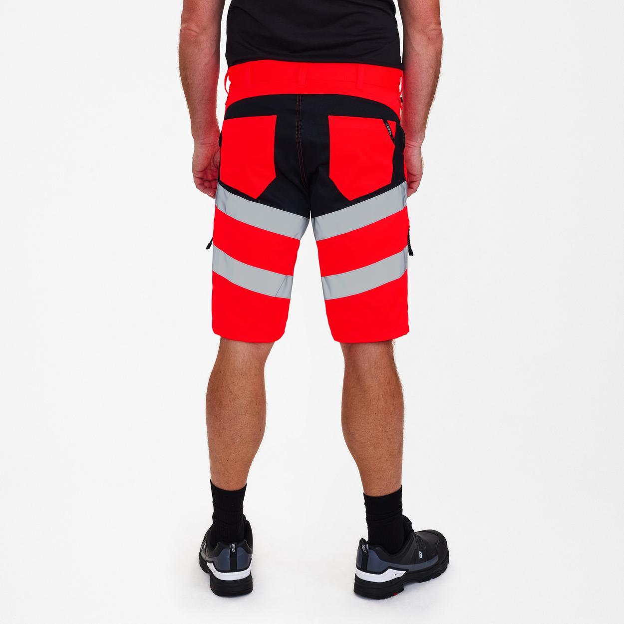 ENGEL Safety Arbeitsshorts mit 2-Wege-Stretch in Rot/Schwarz, Größe 54