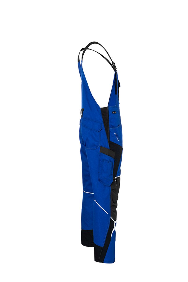 KÜBLER BODYFORCE Latzhose in Schwarz / Anthrazit, Größe 31
