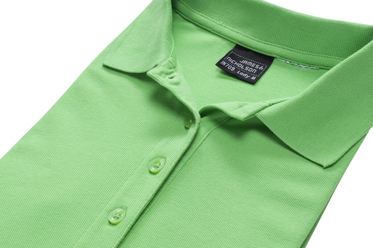 Ladies' Elastic Polo Piqué "JN709" in White, Größe 2XL - Daiber