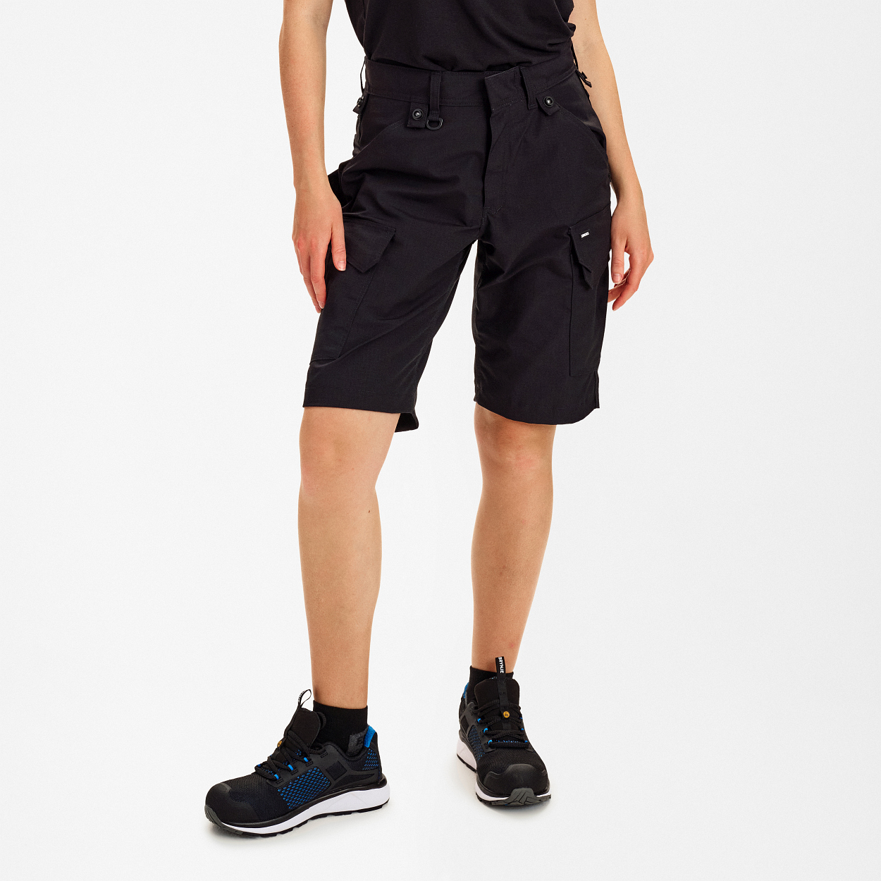 ENGEL Entire Damen Shorts mit Stretch in Schwarz, Größe 48
