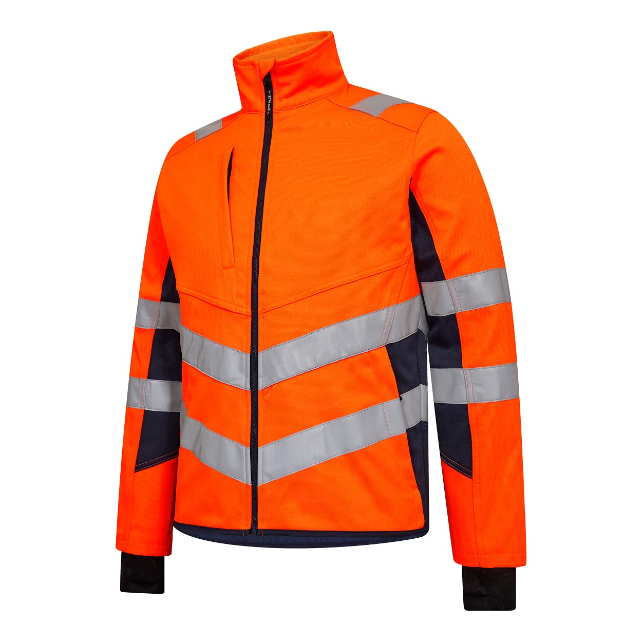 ENGEL Safety Arbeitsjacke in Orange/Blue ink, Größe XS