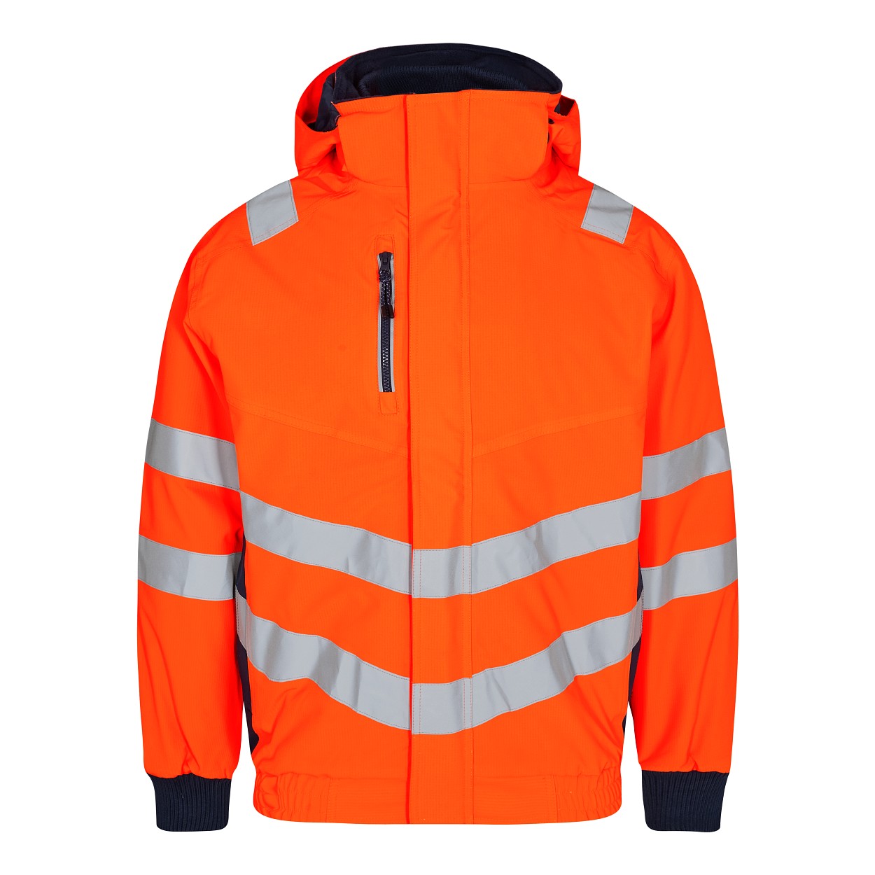 ENGEL Safety Pilotjacke in Orange/Blue ink, Größe XS
