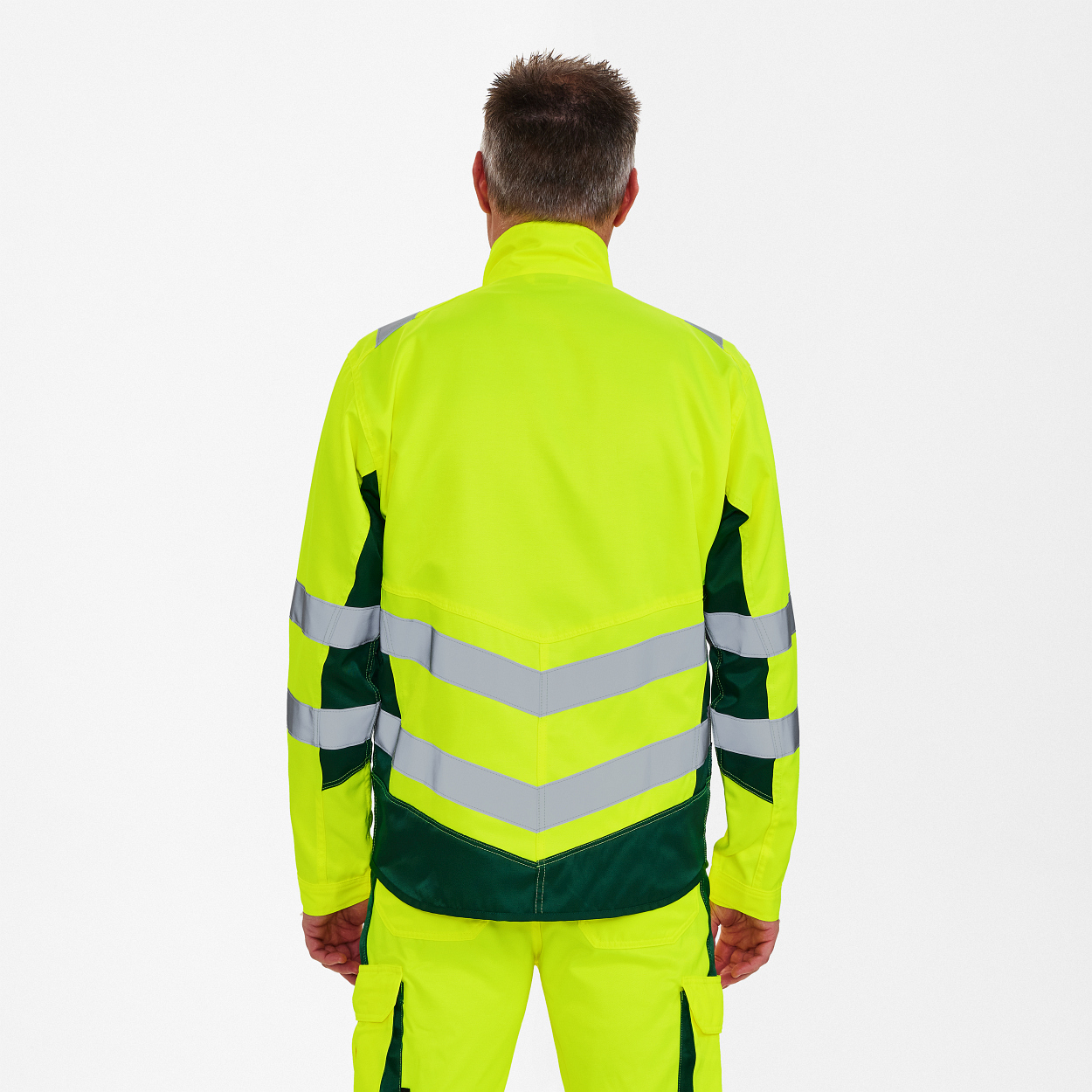 ENGEL Safety Light Arbeitsjacke in Gelb/Grün, Größe XS
