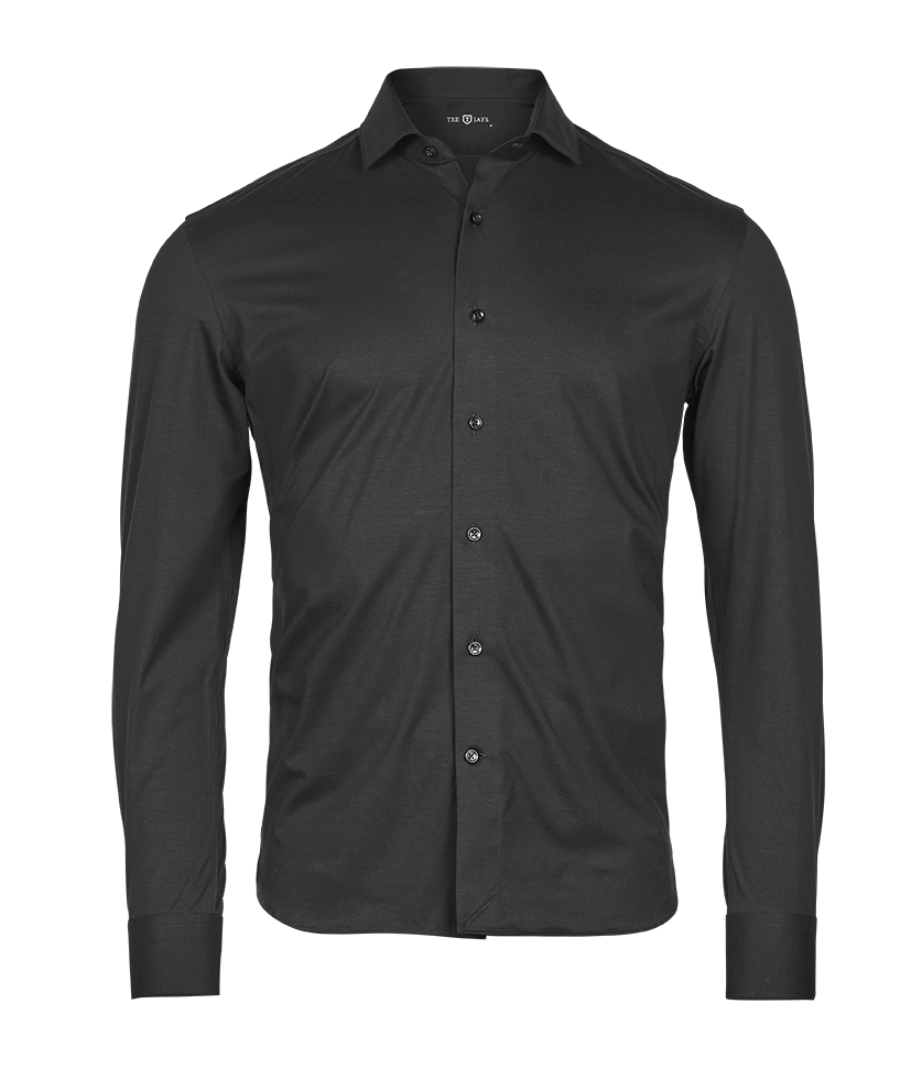 Active Stretch Shirt in Black, Größe L von Tee Jays