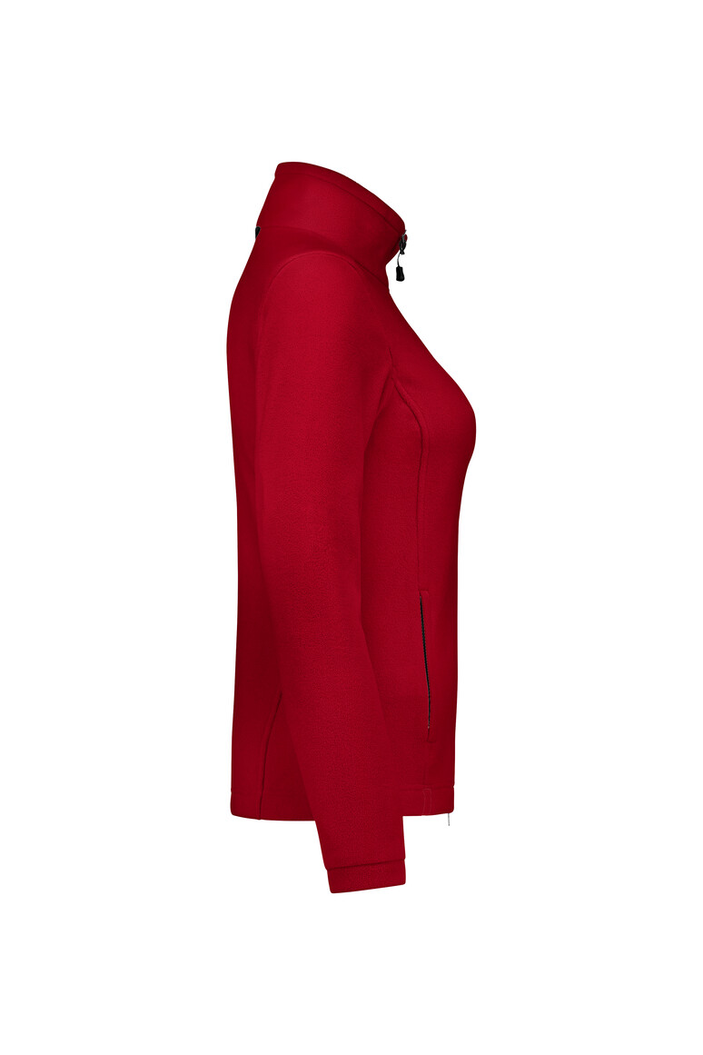 HAKRO 246 Damen Fleecejacke ECO GRS in Rot, Größe 6XL