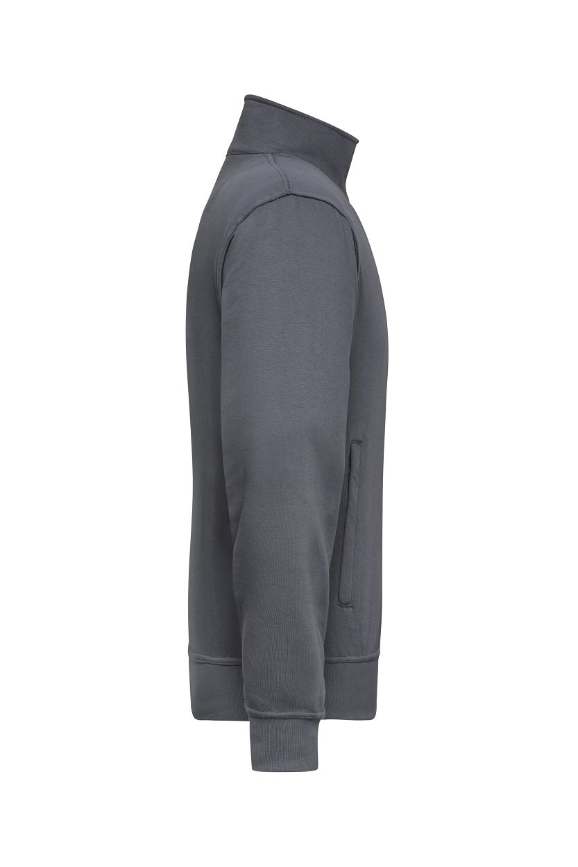 Workwear Sweat Jacket "JN836" in Carbon, Größe 6XL - Daiber