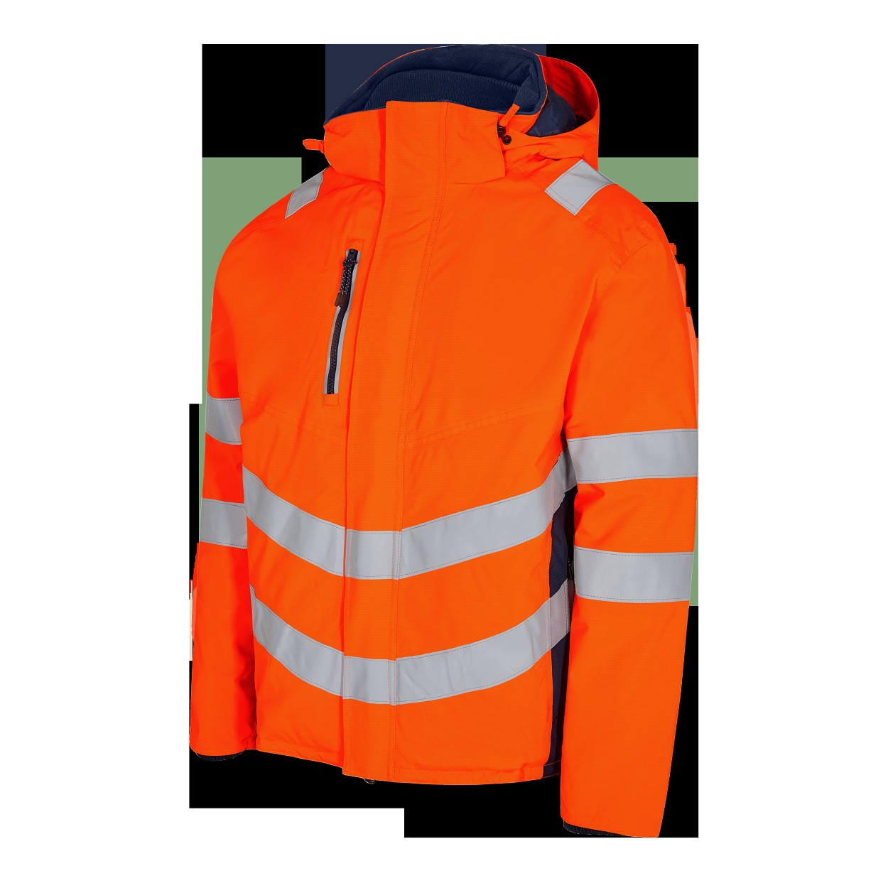 ENGEL Safety Winterjacke in Orange/Blue ink, Größe XS