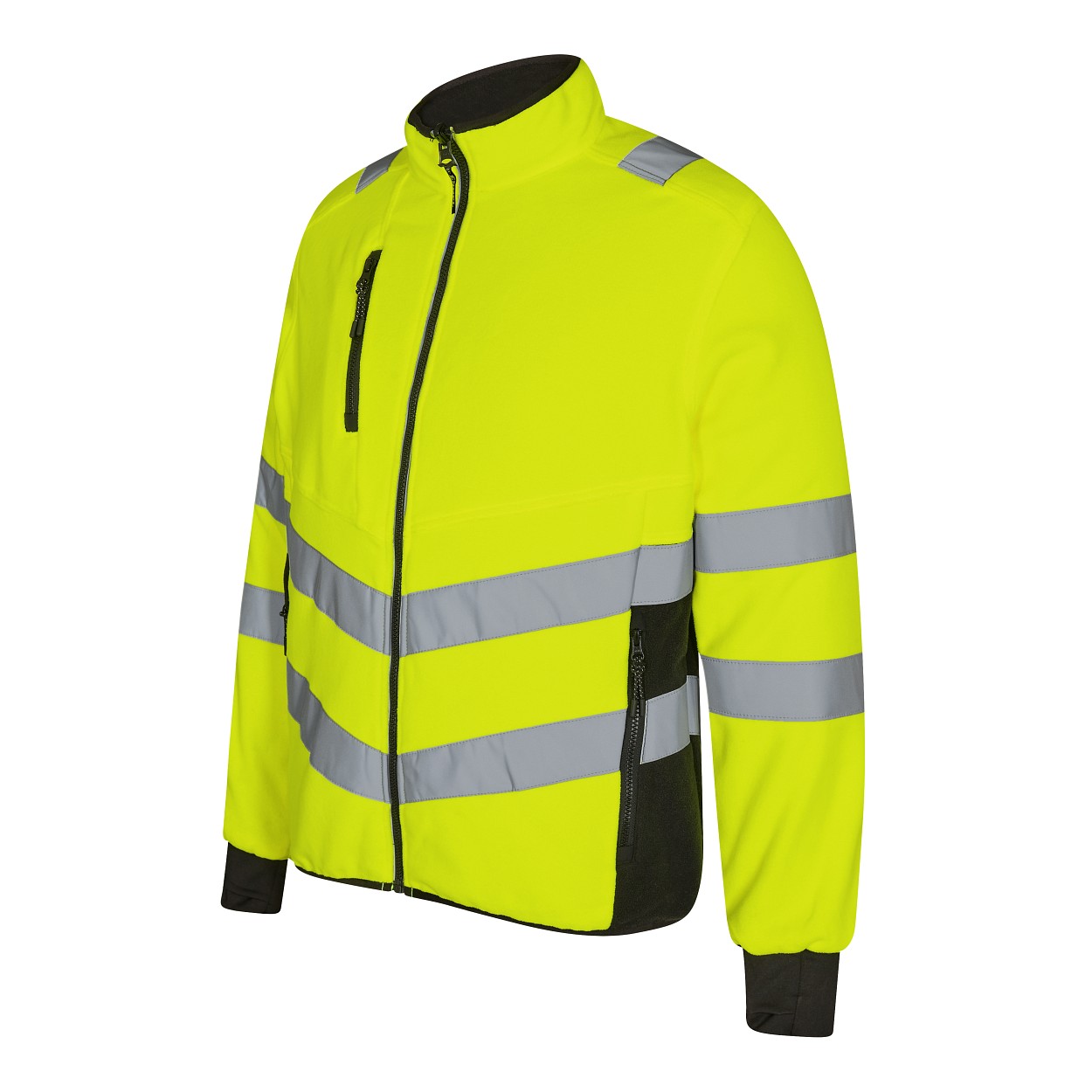 ENGEL Safety Fleecejacke in Gelb/Schwarz, Größe XS