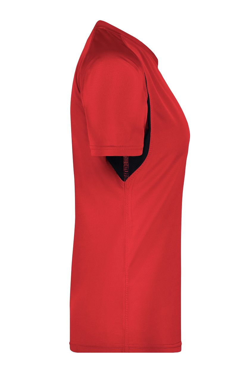Ladies' Running-T "JN316" in Red/Black, Größe 2XL - Daiber