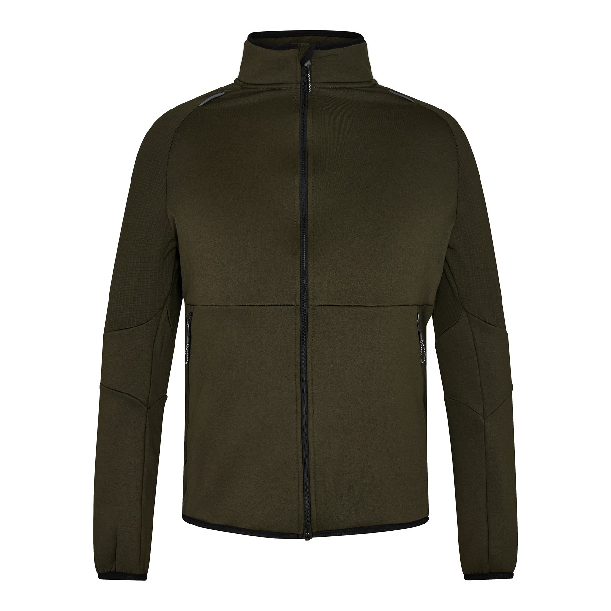 ENGEL X-treme Midlayer-Cardigan in Forest Green, Größe XS
